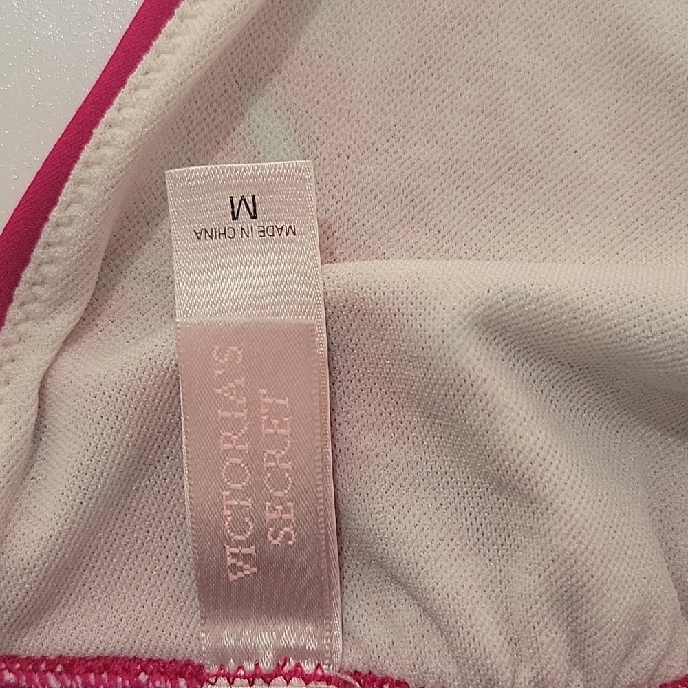 Victoria's Secret Pink & Blue Bikini Top Sz M - Picture 4 of 4